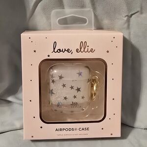Love, Ellie AirPods Case with Silver Stars
